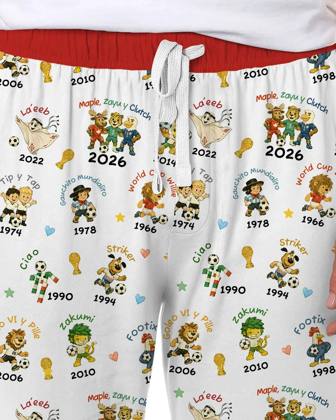 Soccer cup Mascots Bamboo Men's Pajama Set