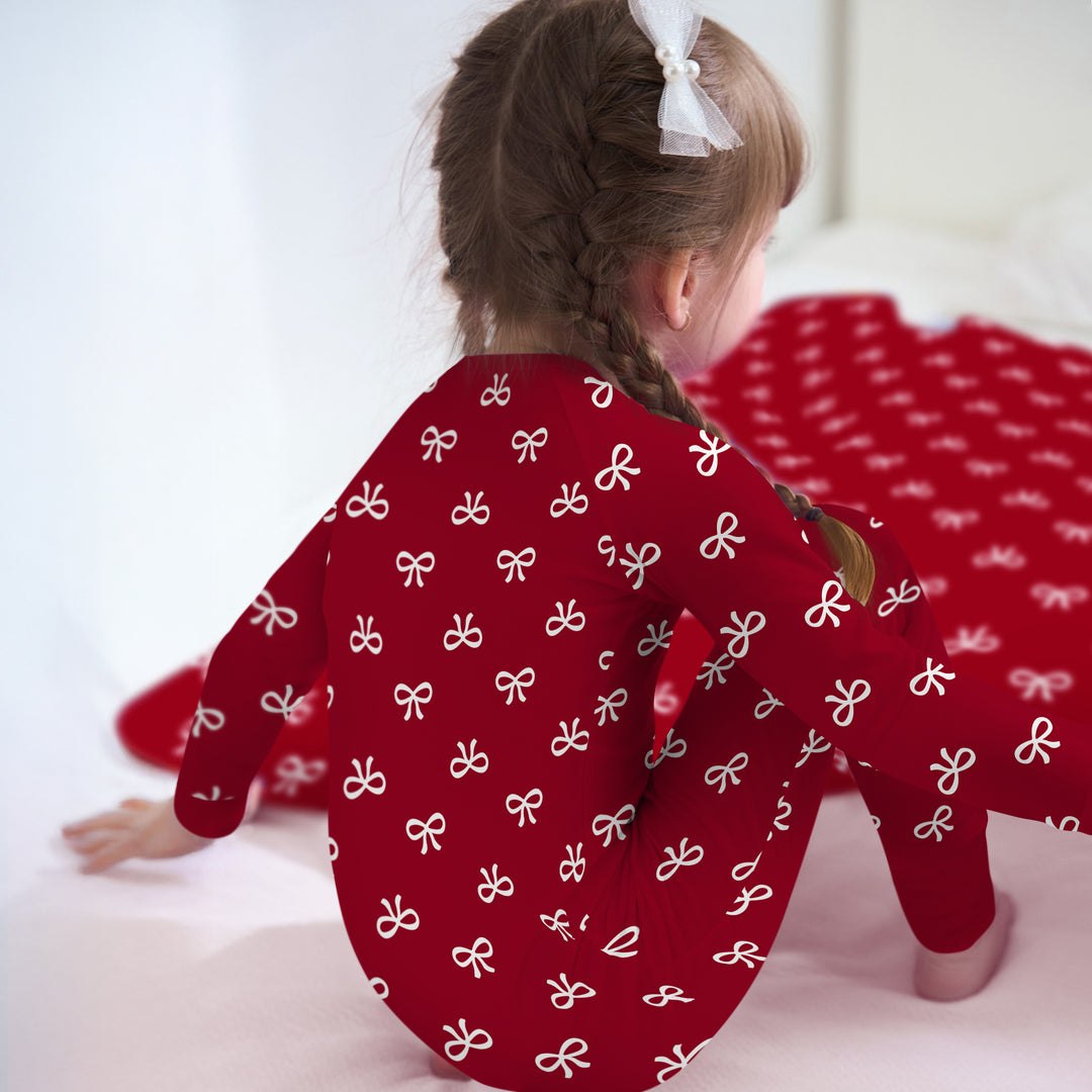 Christmas Cute Bows Convertible Zippy