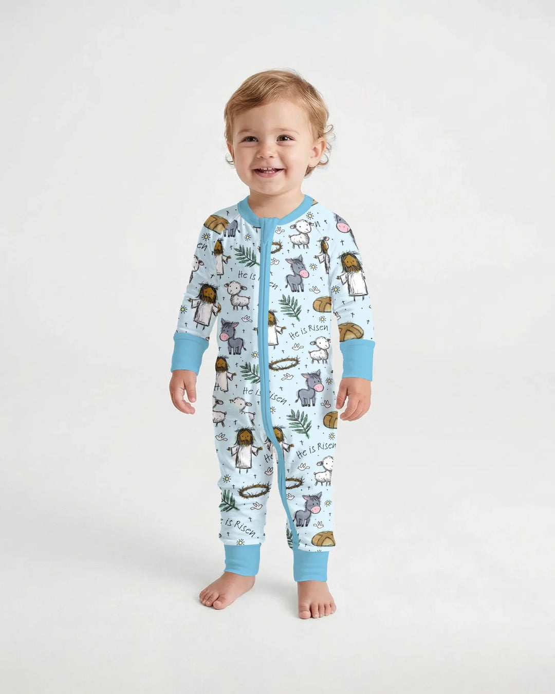 He Is Risen Easter Family Matching Convertible Zippy