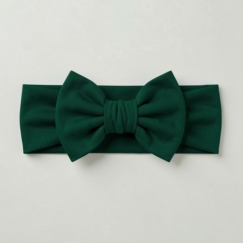 Solid Color Bamboo Luxe Bow Headband