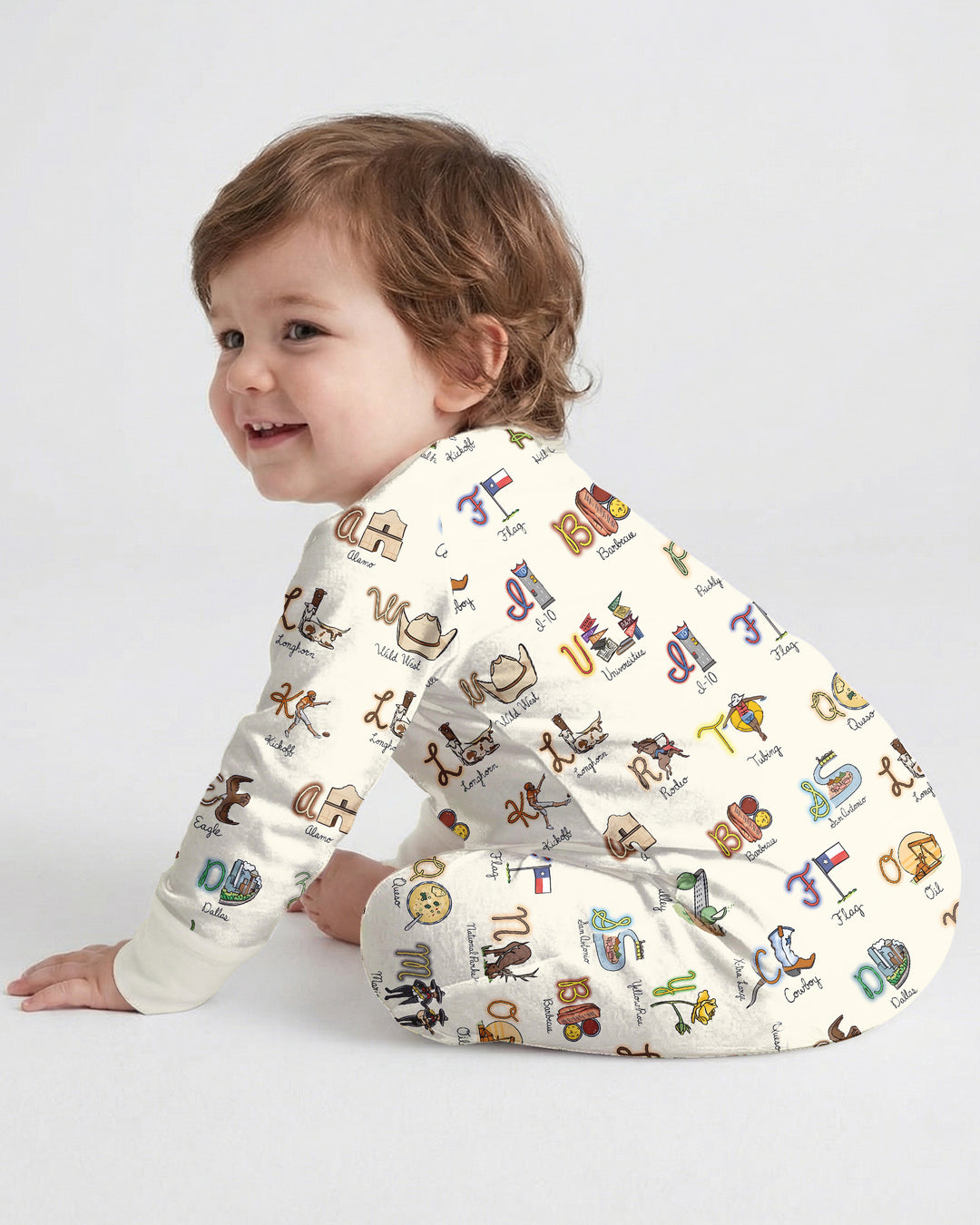 Gerippte Babykleidung mit individuellem Foto - Weich &amp; Skizzenhaft