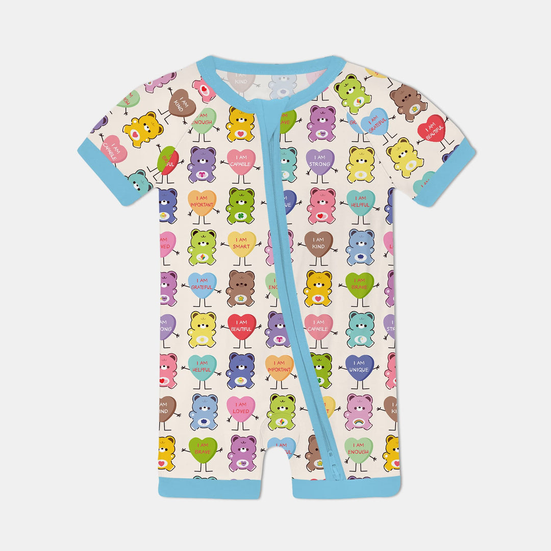 Rainbow Bears Affirmation Shorty Zippy