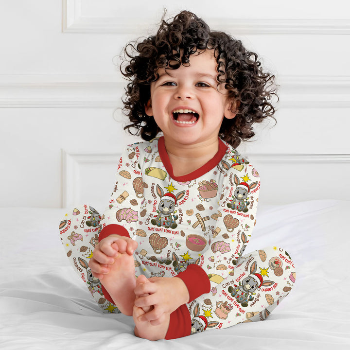 Feliz Navidad Two Piece Long Sleeve Pajama Set , Feliz Navidad Two Piece Long Sleeve Pajama Set - 12-18M