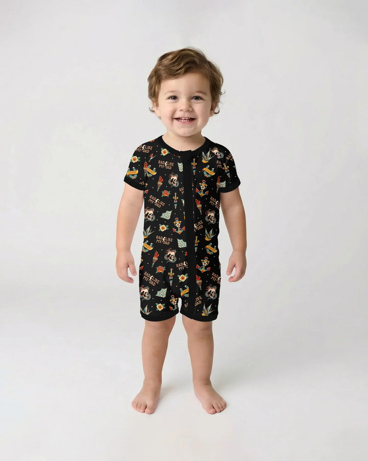 Rad Dad Society Daddy & Me Matching Bamboo Shorty Zippy