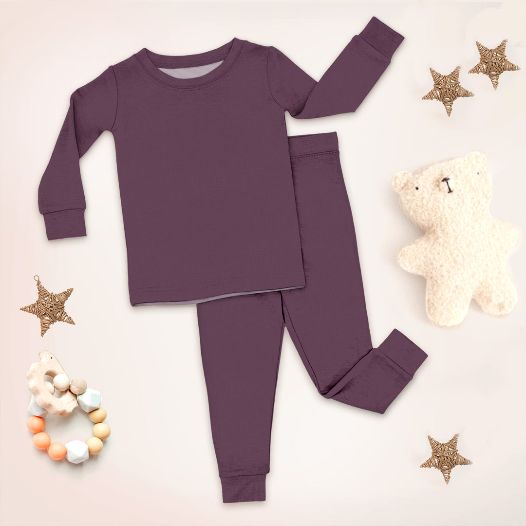 Plum Purple Bamboo Fabric Baby Clothing – Rich and Cozy