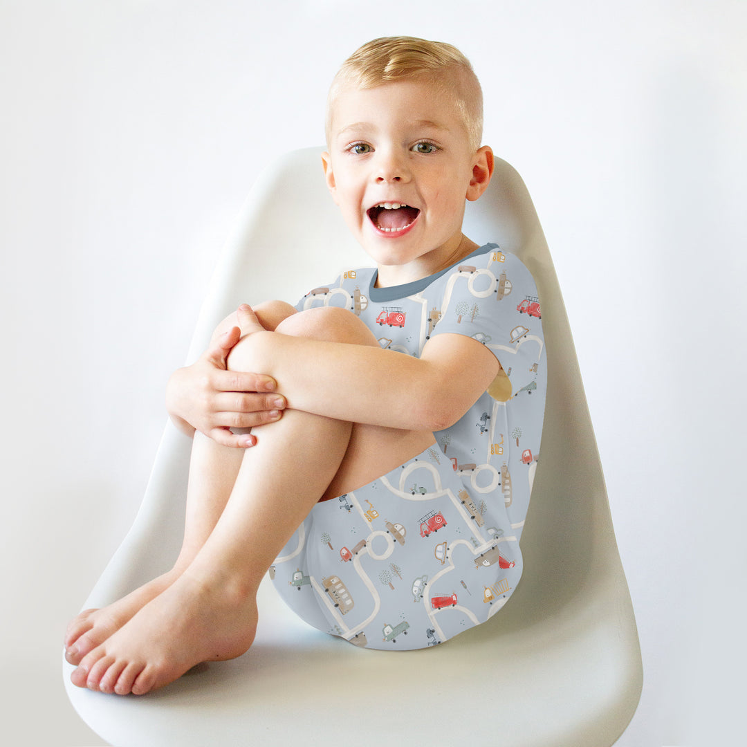 Car Route Map Two Piece Short Sleeve Shorts Pajama Set