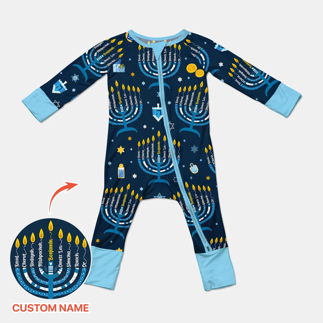 Hanukkah Custom Name Convertible Zippy