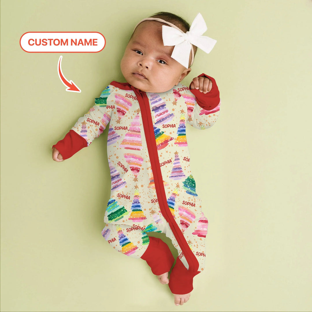 Personalized Twinkle Christmas Trees Convertible Zippy