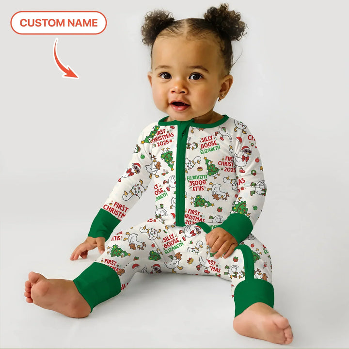 Custom Name "Silly Goose" Convertible Zippy , Custom Name "Silly Goose" Convertible Zippy - 0-3M