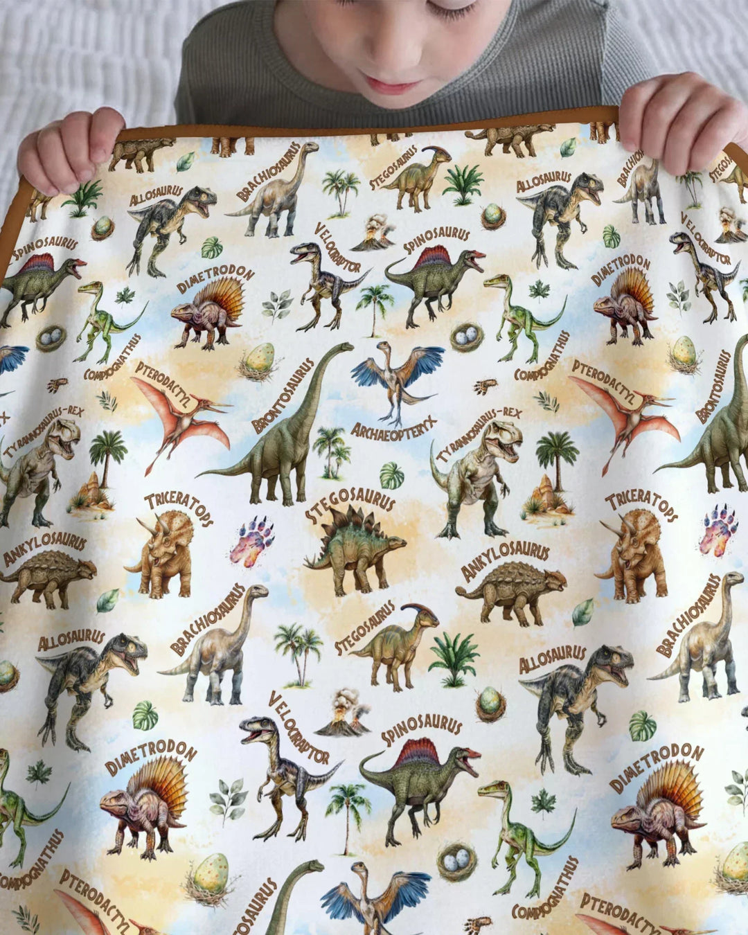 Dino Discovery Bamboo Blanket