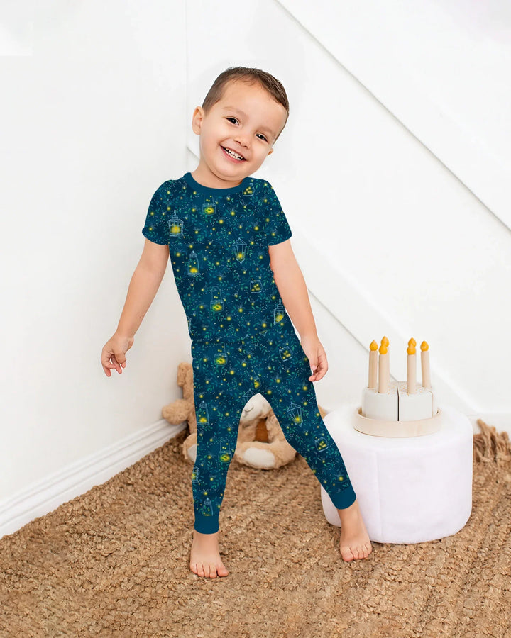 Firefly Evening Forest Bamboo Two Piece Short Sleeve Pajama Set