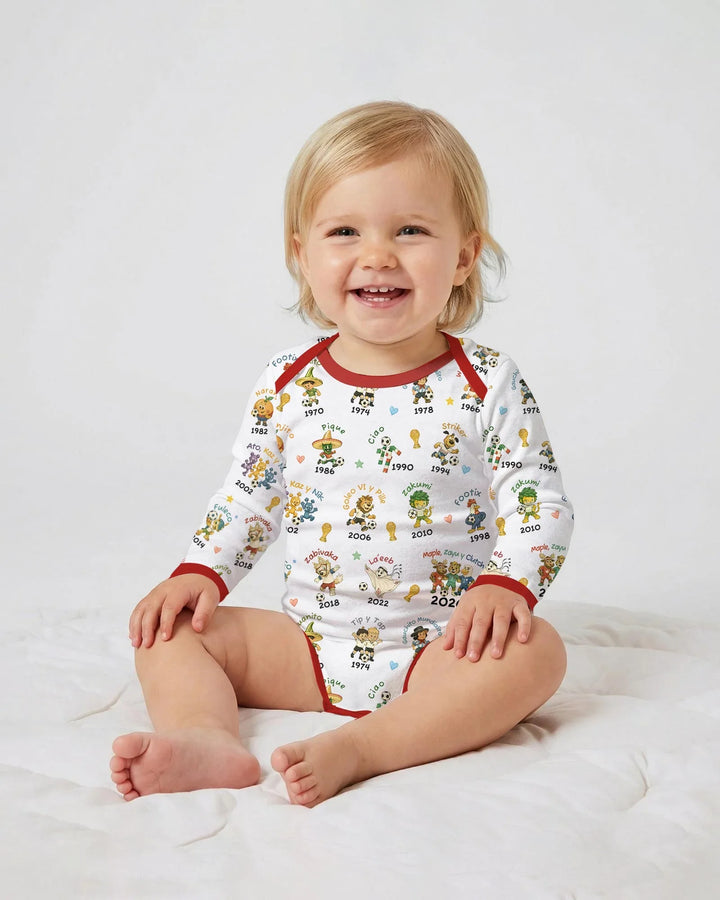 Soccer cup Mascots Bamboo Bodysuit