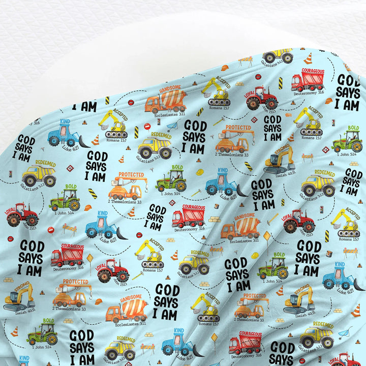 God Says I Am Swaddle Blanket