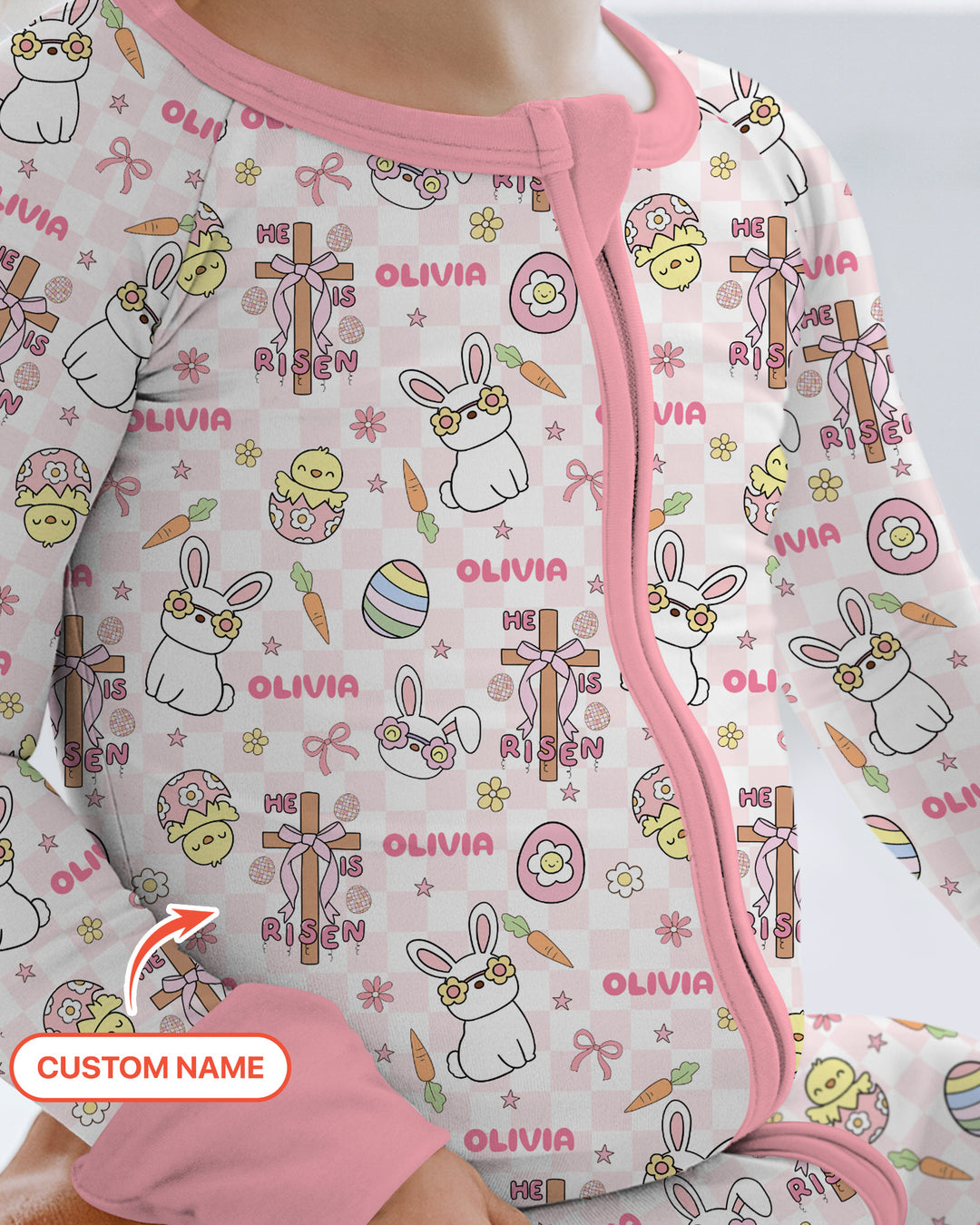 Custom Name Retro Easter Convertible Zippy