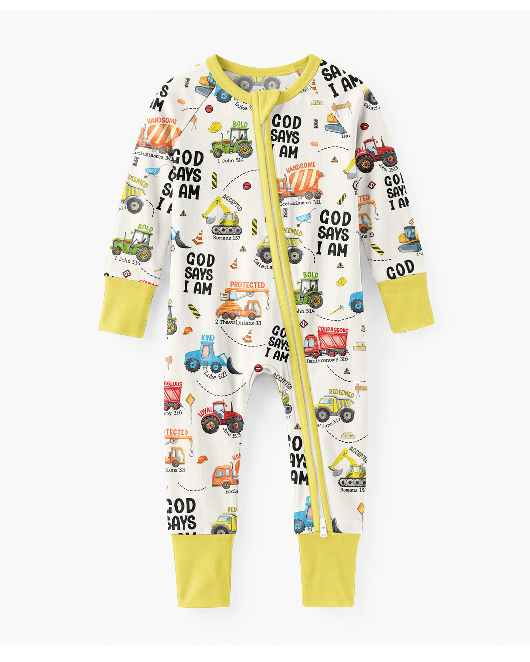 God Says I Am Boy Bamboo Convertible Zippy