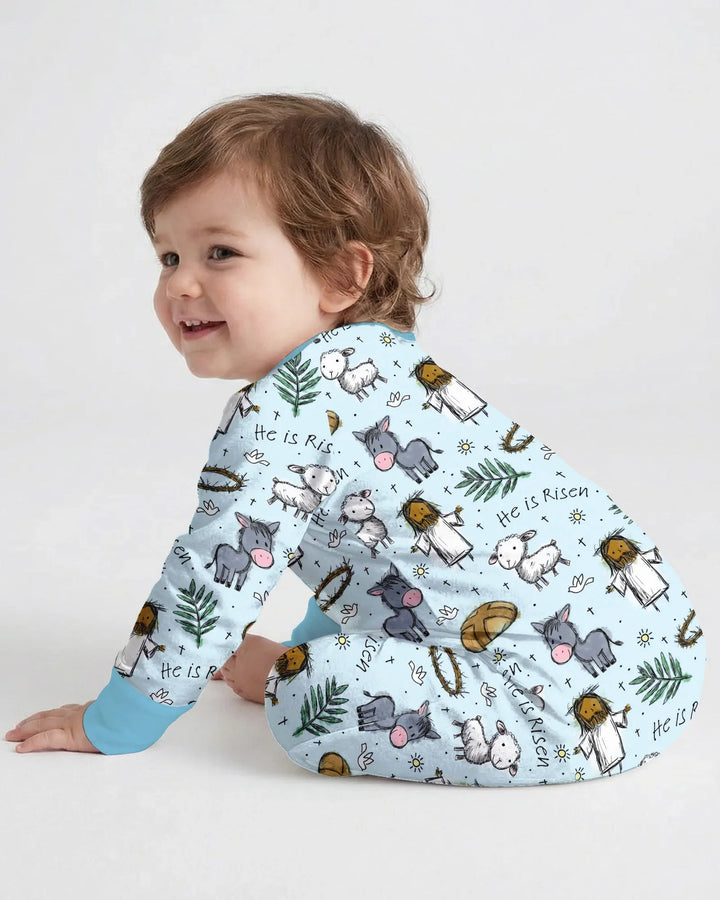 He Is Risen Easter Family Matching Convertible Zippy