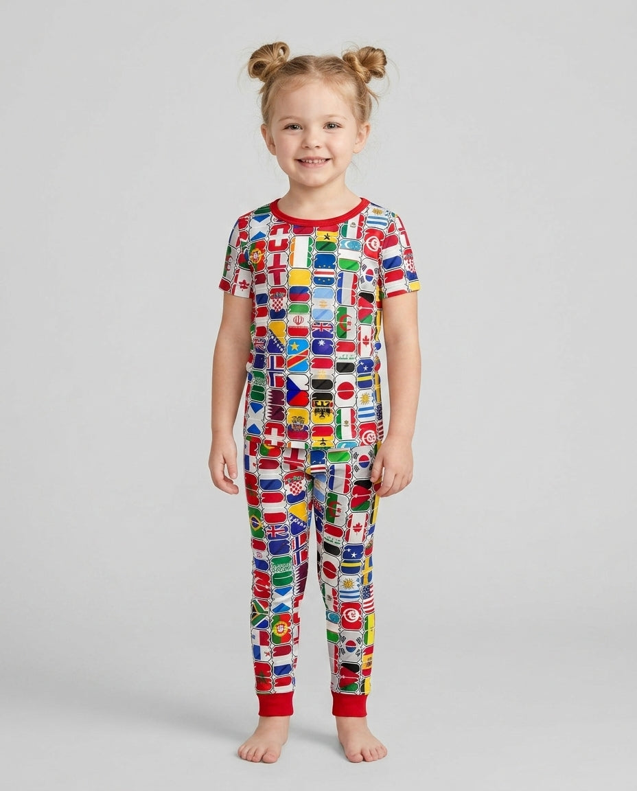 We Are 26 Family Matching Bamboo Two Piece Short Sleeve Pajama Set