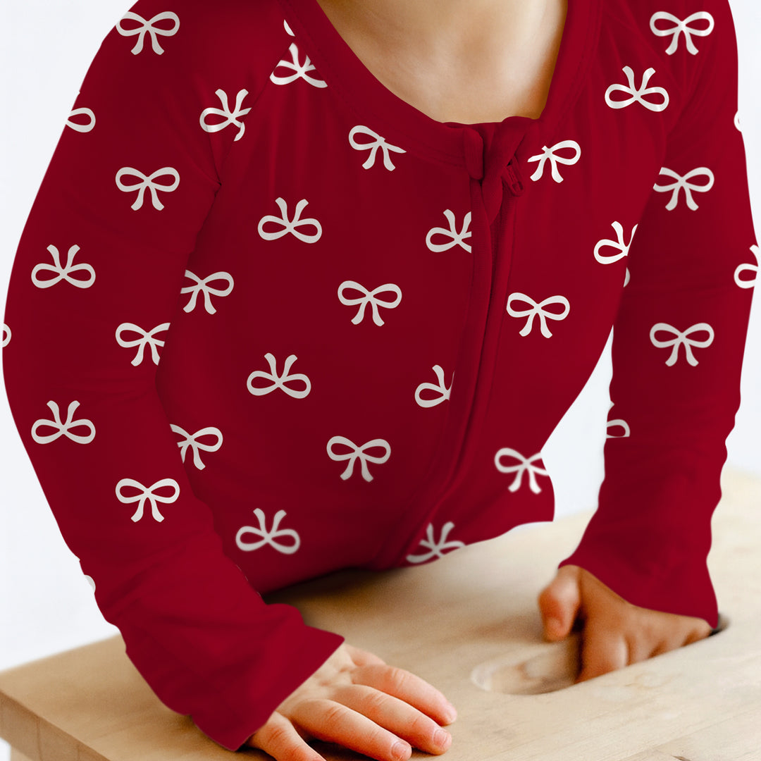 Christmas Cute Bows Convertible Zippy