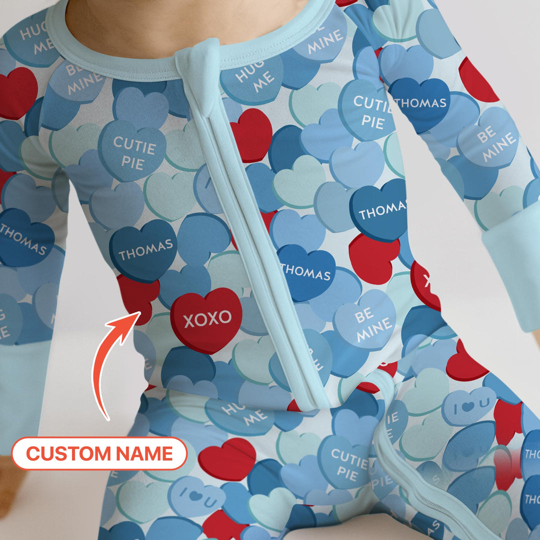 Valentine Candy Crush Family Matching Convertible Zippy