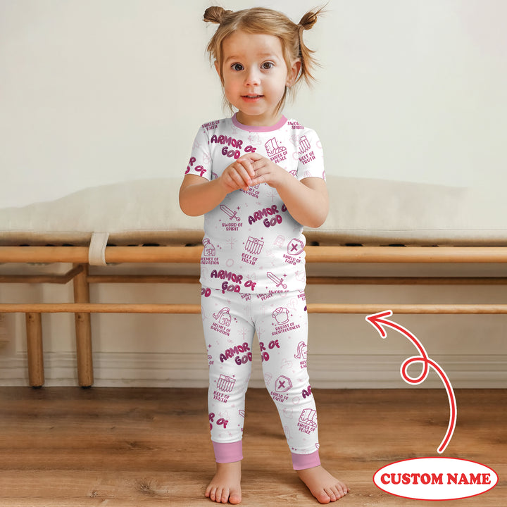 Armor of God Two Piece Short Sleeve Pajama Set