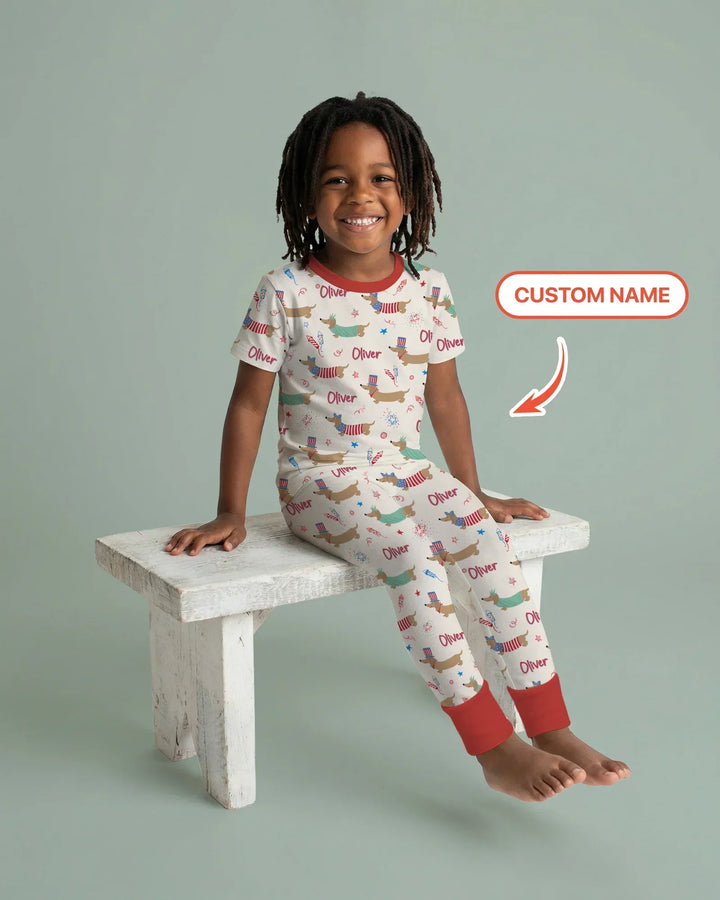 250 Years Of Freedom Two Piece Short Sleeve Pajama Set