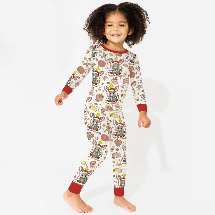 Feliz Navidad Two Piece Long Sleeve Pajama Set , Feliz Navidad Two Piece Long Sleeve Pajama Set - 12-18M