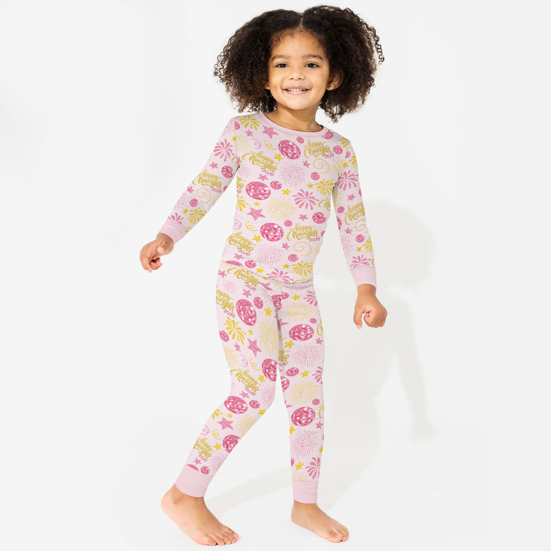 New Year's Eve Celebration Two Piece Long Sleeve Pajama Set