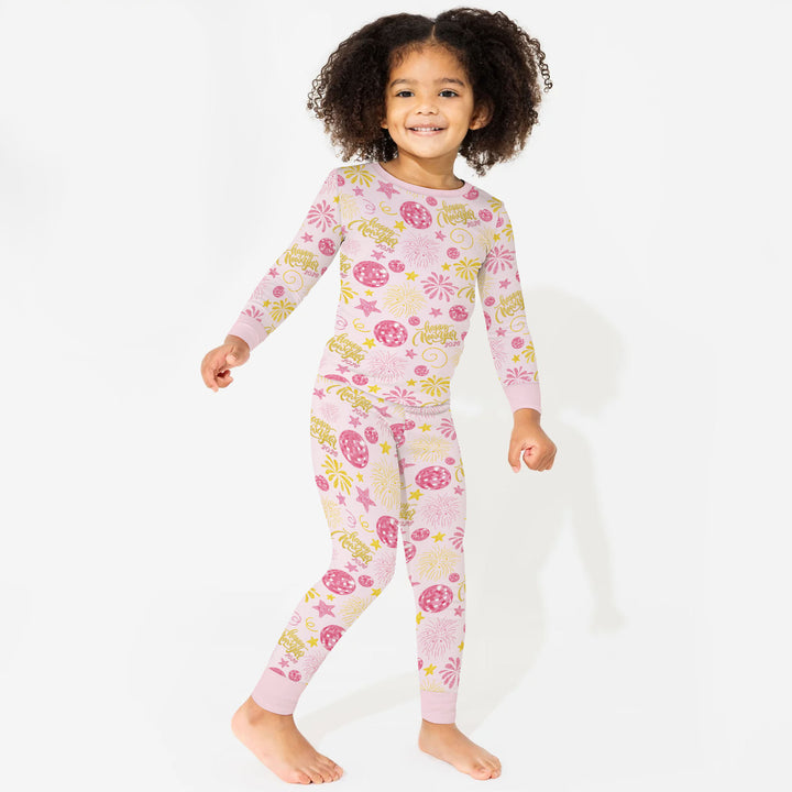 New Year's Eve Celebration Two Piece Long Sleeve Pajama Set