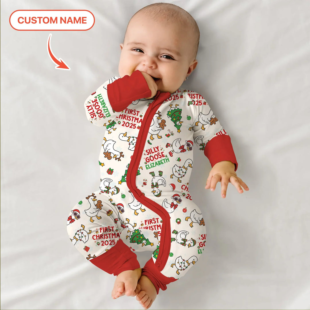 Custom Name "Silly Goose" Convertible Zippy , Custom Name "Silly Goose" Convertible Zippy - 0-3M