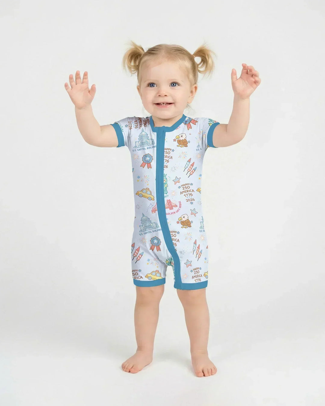 250 Years Of Freedom Shorty Zippy