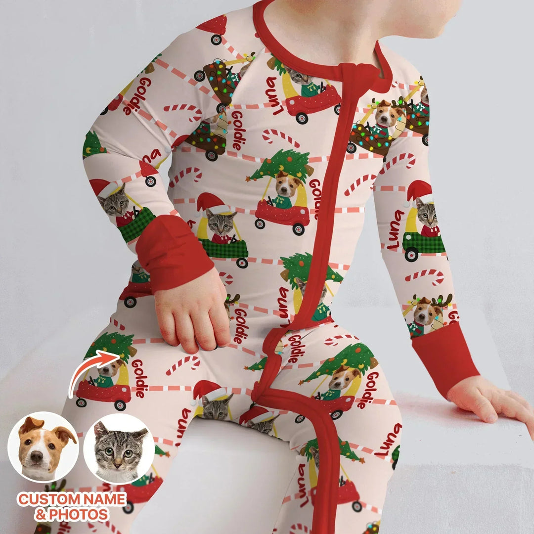 Gerippte Babykleidung mit individuellem Foto - Weich &amp; Skizzenhaft