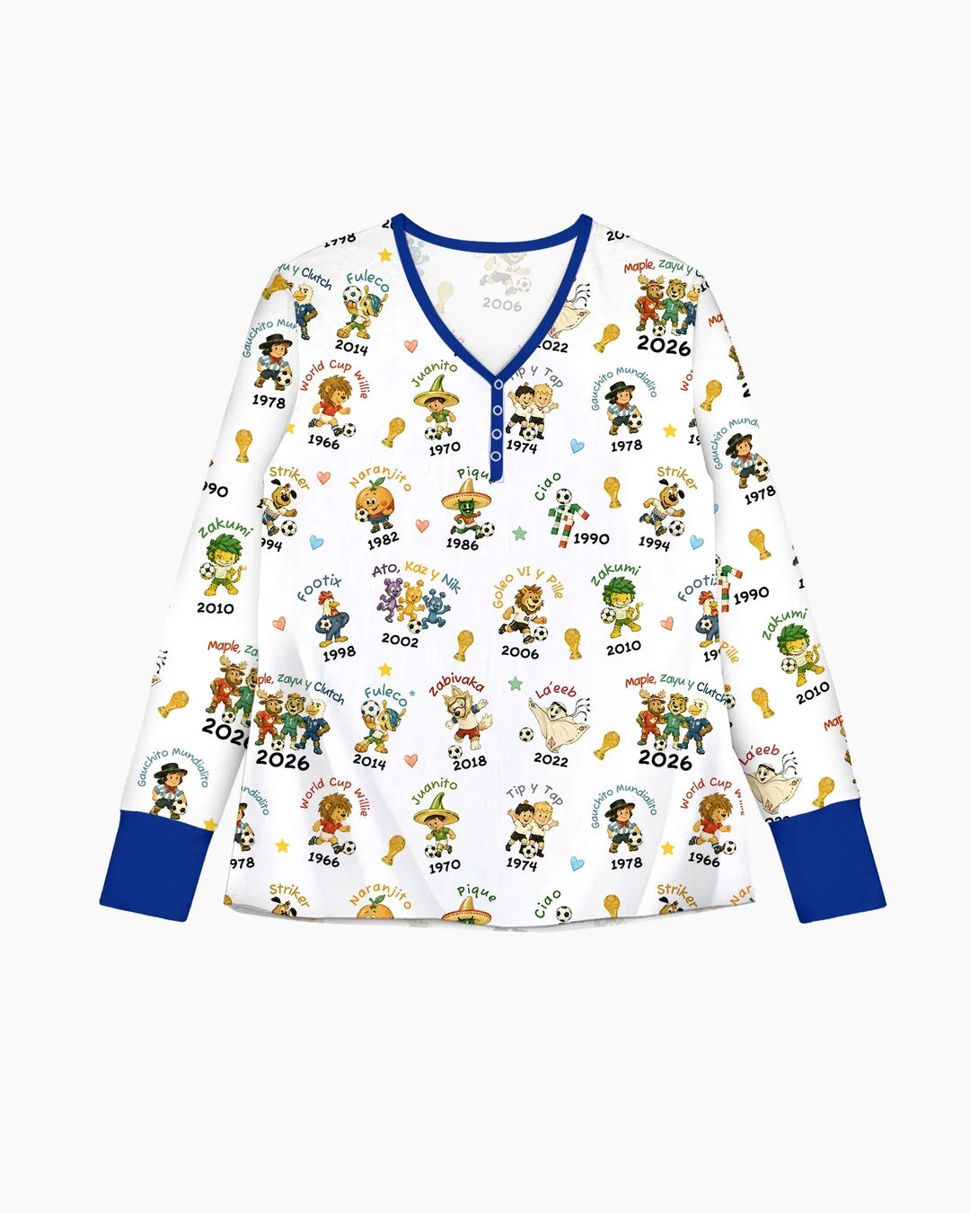 Soccer cup Mascots Bamboo Women Pajama Set