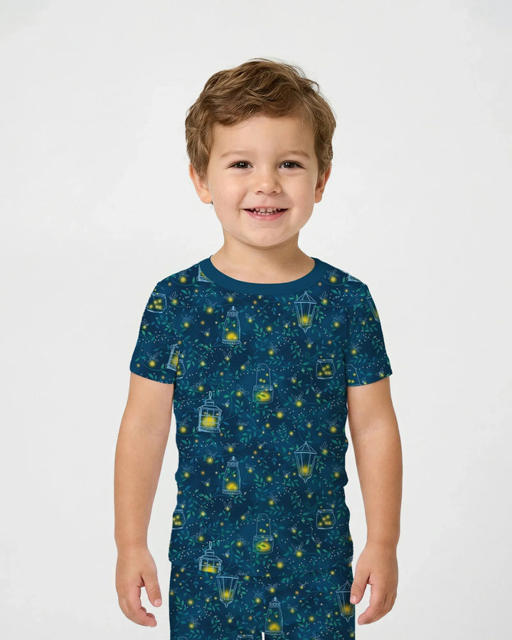 Firefly Evening Forest Bamboo Two Piece Short Sleeve Pajama Set