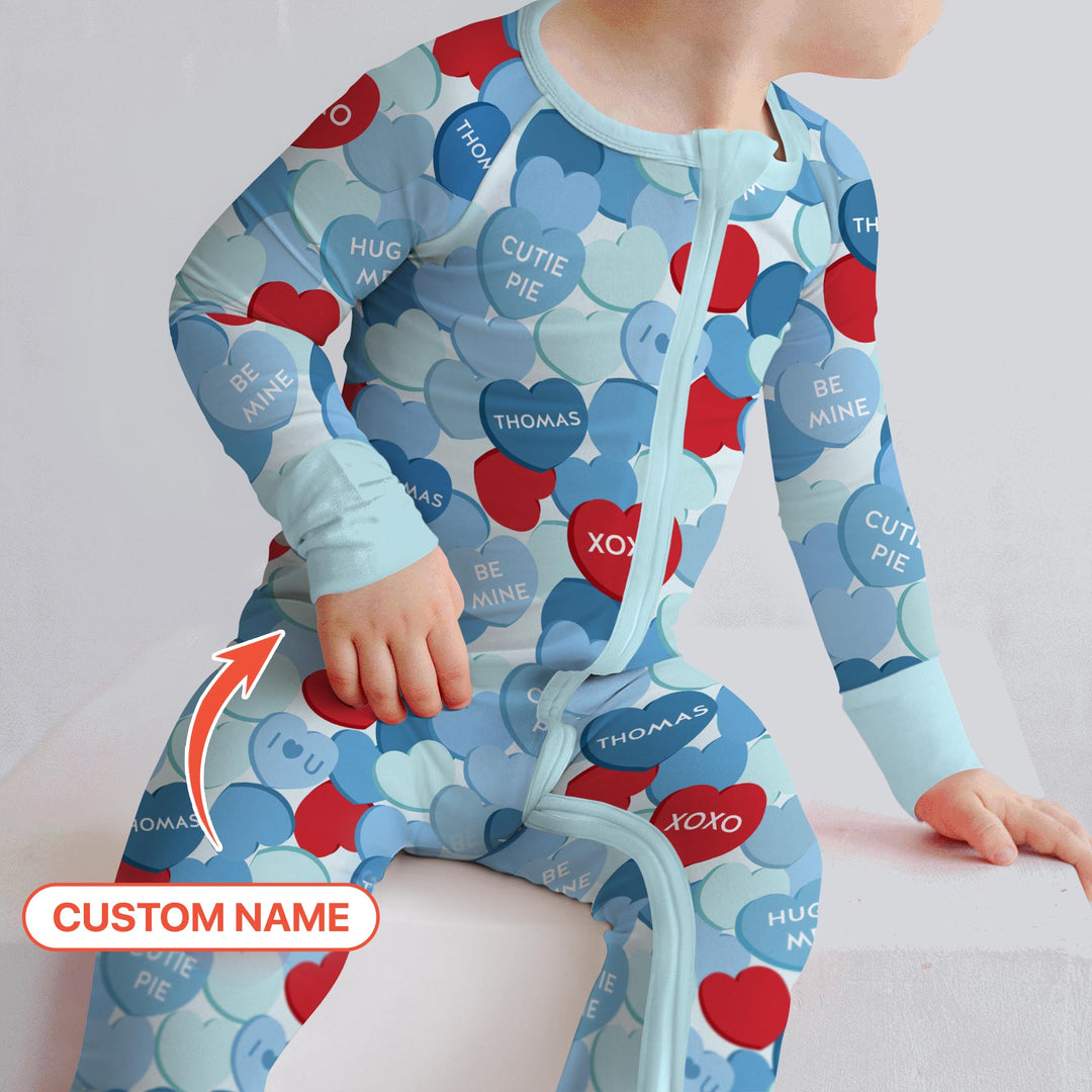 Valentine Candy Crush Family Matching Convertible Zippy