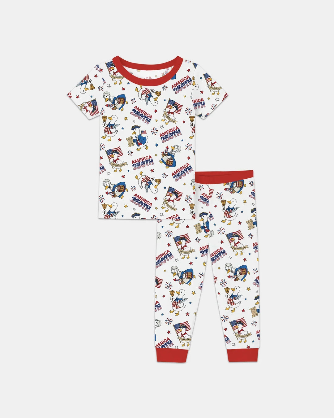 Zweiteiliges, kurzärmliges Pyjama-Set mit Marienkäfern