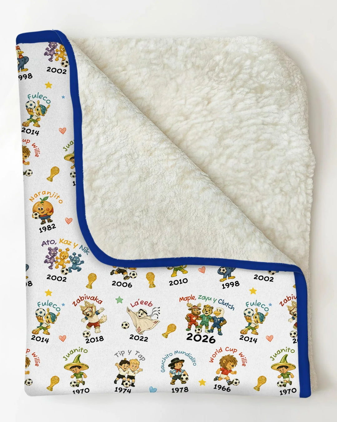 Soccer cup Mascots Bamboo Blanket