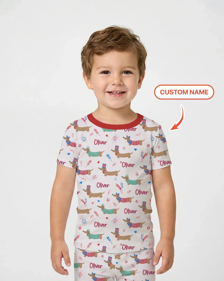 250 Years Of Freedom Two Piece Short Sleeve Pajama Set