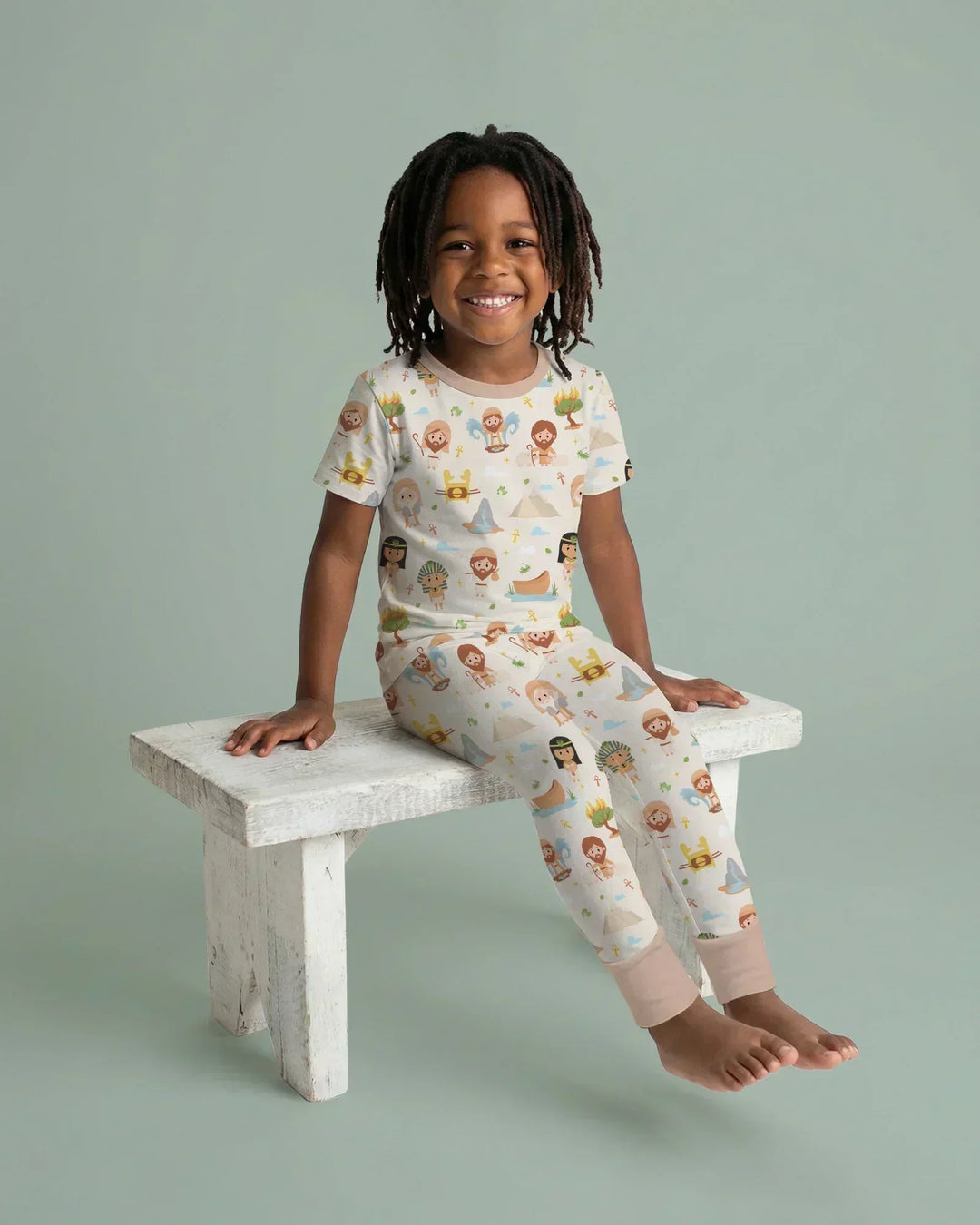 Zweiteiliges, kurzärmliges Pyjama-Set mit Marienkäfern