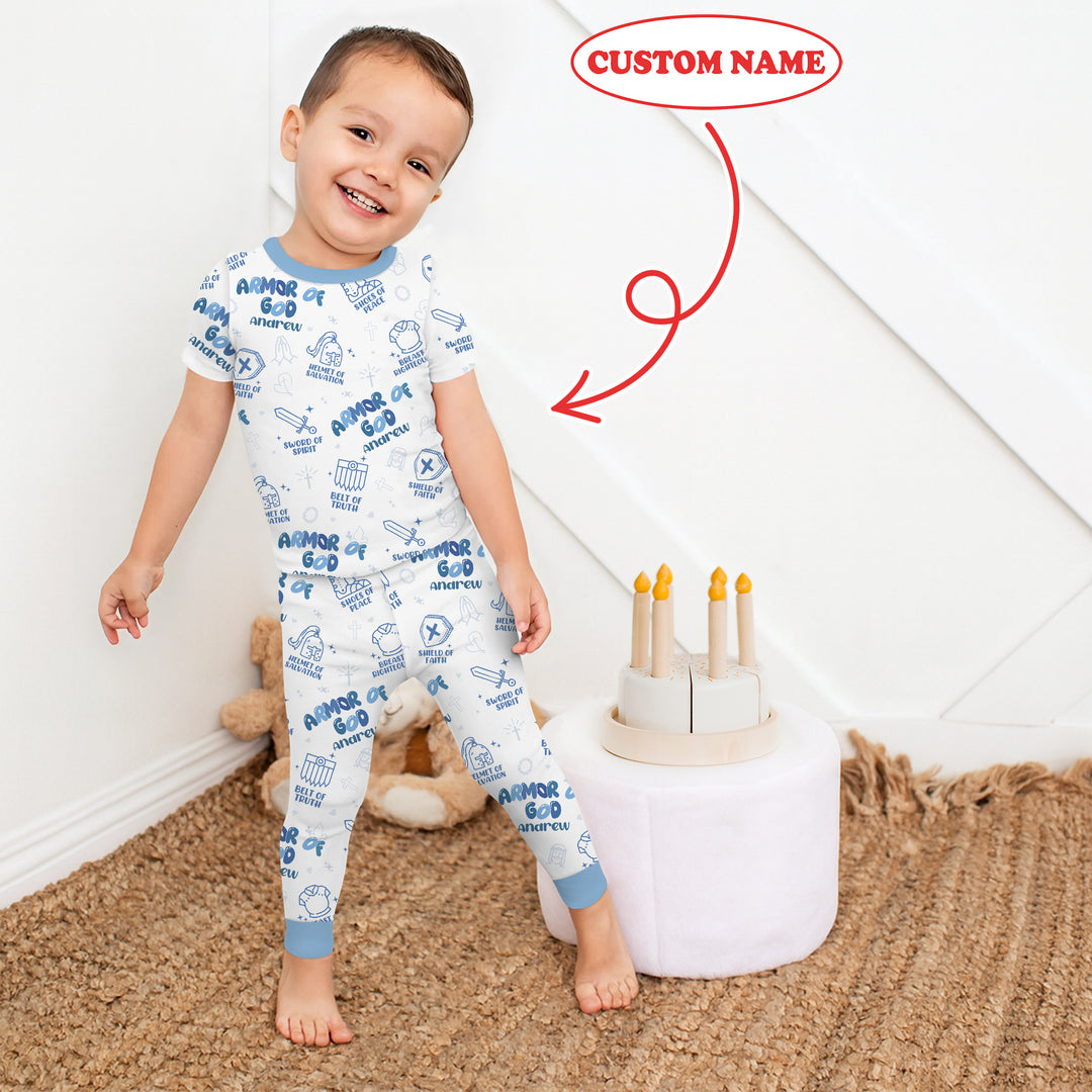 Armor of God Two Piece Short Sleeve Pajama Set