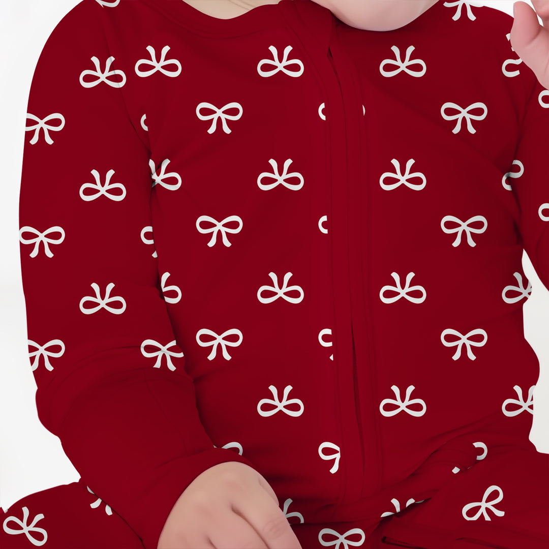 Christmas Cute Bows Convertible Zippy