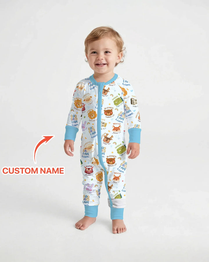 God Says I Am — Little Flock Custom Name Convertible Zippy