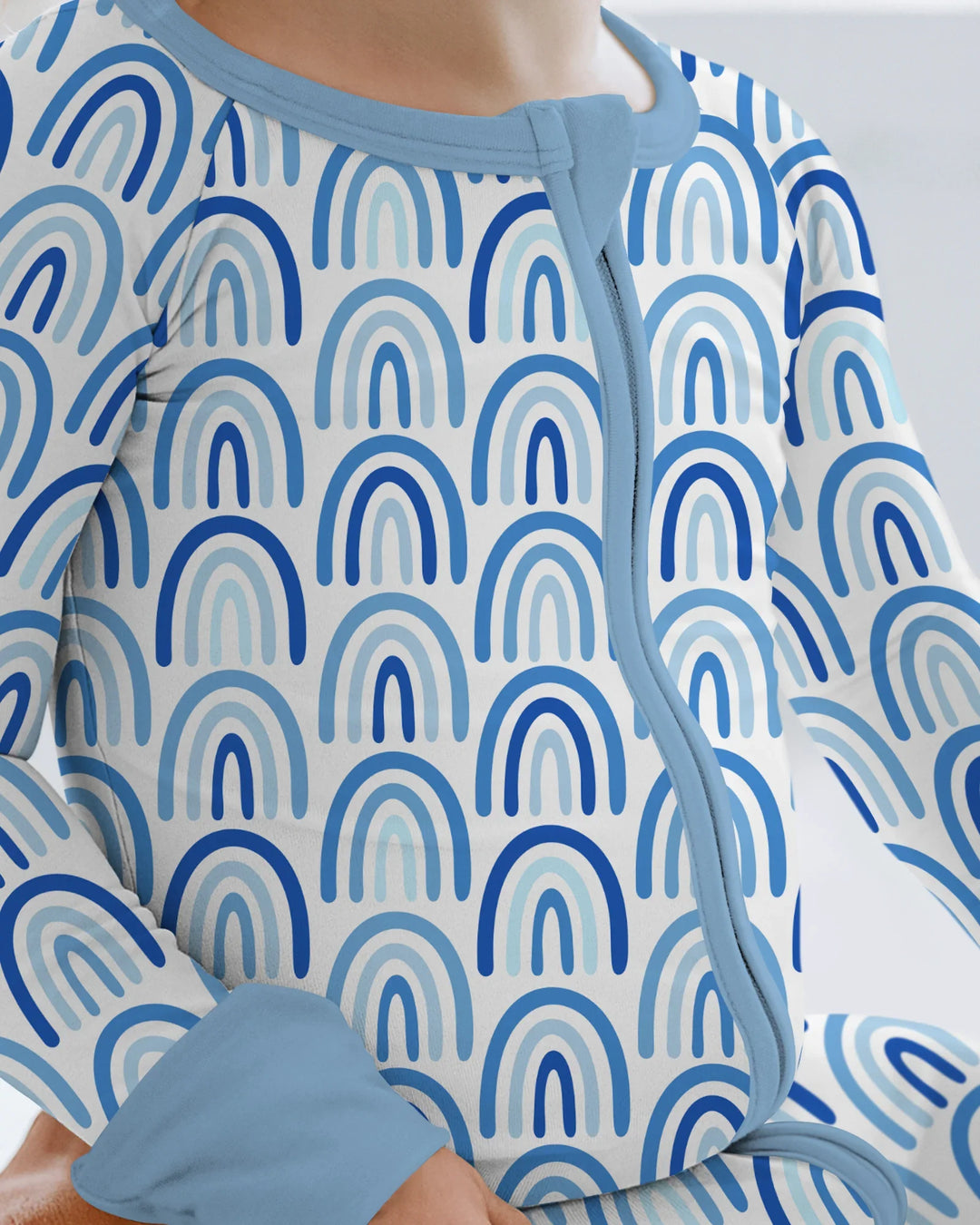 Sky Blue Rainbows Bamboo Convertible Zippy