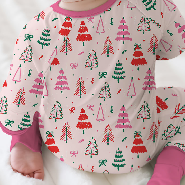 Pink Christmas Tree Farm Convertible Zippy