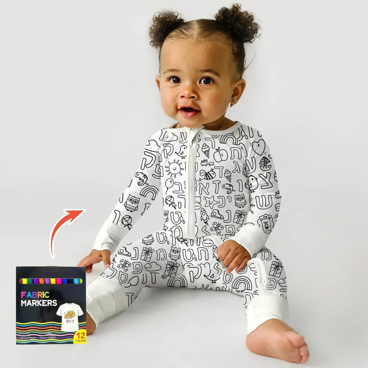 Gerippte Babykleidung mit individuellem Foto - Weich &amp; Skizzenhaft