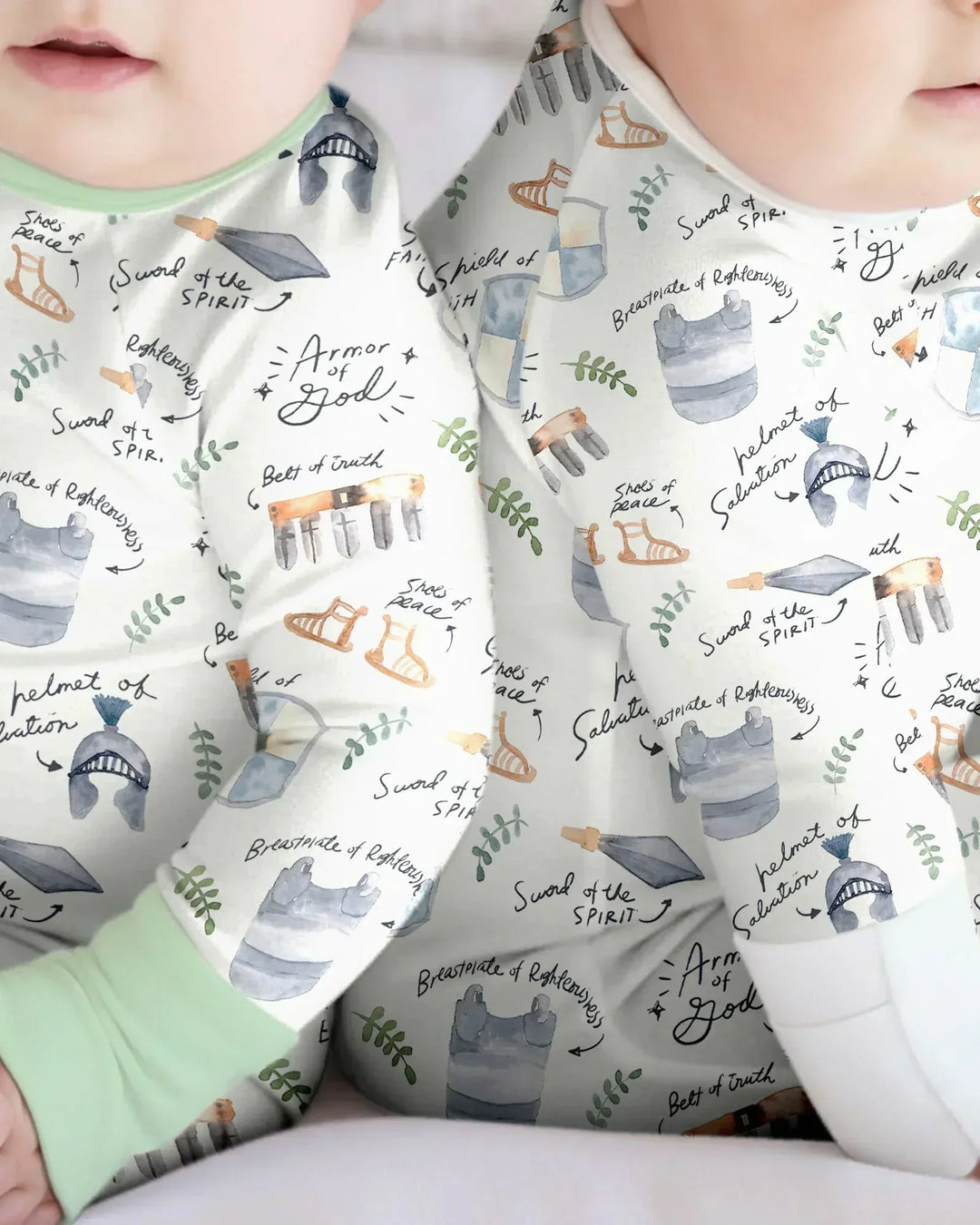 Gerippte Babykleidung mit individuellem Foto - Weich &amp; Skizzenhaft