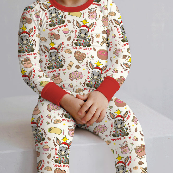Feliz Navidad Two Piece Long Sleeve Pajama Set , Feliz Navidad Two Piece Long Sleeve Pajama Set - 12-18M