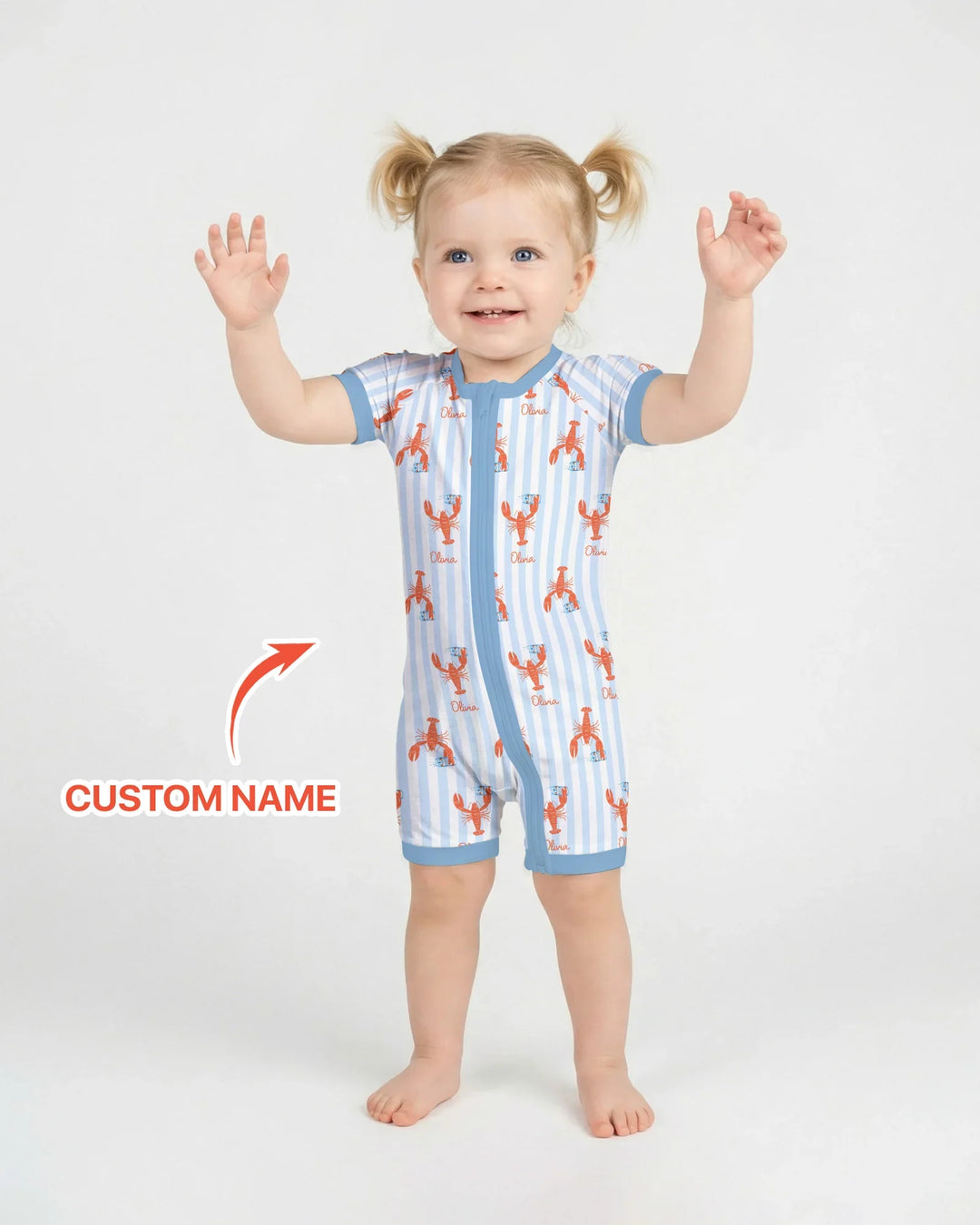 Custom Name Crawfish Beer Season Bamboo Shorty Zippy