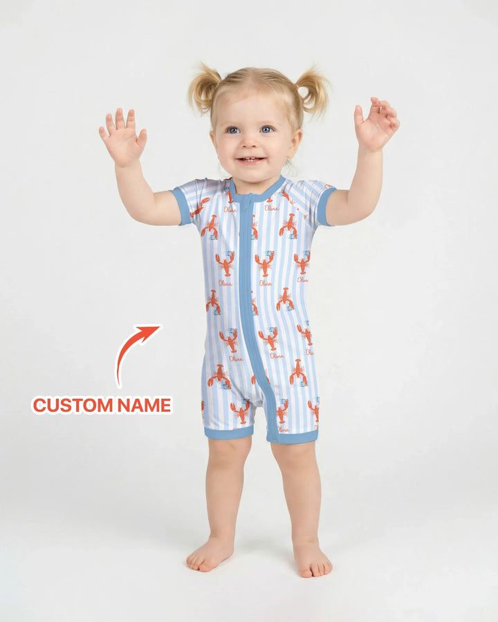 Custom Name Crawfish Beer Season Bamboo Shorty Zippy