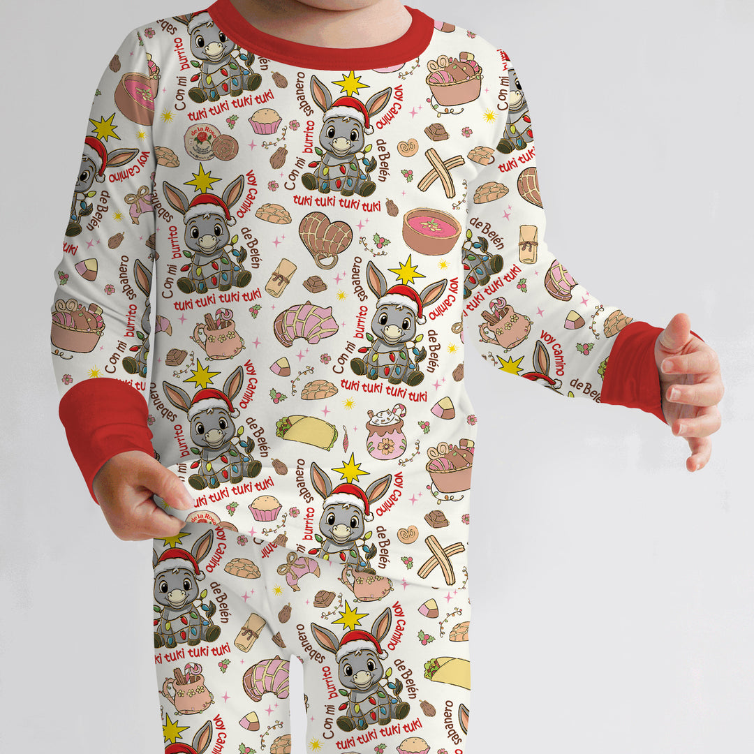 Feliz Navidad Two Piece Long Sleeve Pajama Set , Feliz Navidad Two Piece Long Sleeve Pajama Set - 12-18M