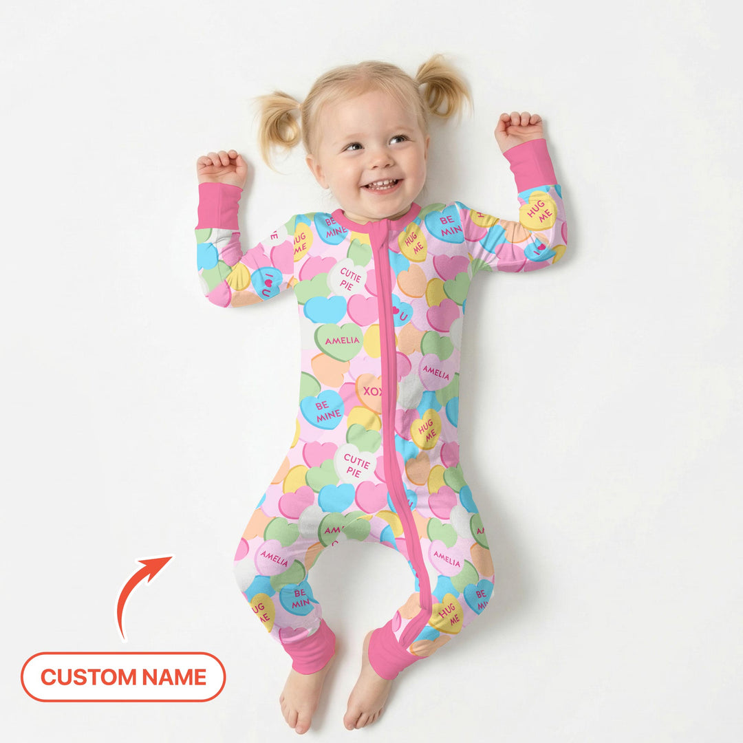 Valentine Candy Crush Family Matching Convertible Zippy